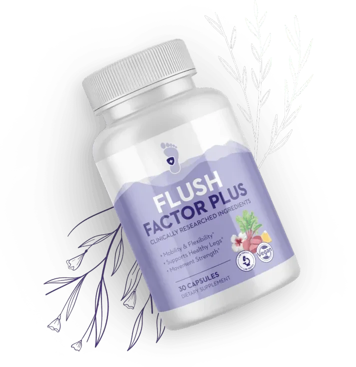 Flush Factor Plus Bottle Supplement for Healthy Legs and Fluid Balance